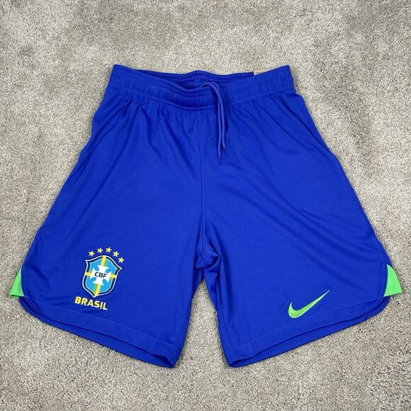 BRAZIL NATIONAL TEAM 2022-23 HOME SHORTS NIKE DN0724-433 SOCCER SIZE SMALL - Picture 1 of 5